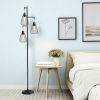 67" Industrial 3-Light Floor Lamp Tree