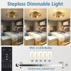 Dimmable Ceiling Fans with Lights and Remote