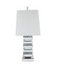 ACME Noralie Table Lamp, Mirrored & Faux Diamonds 40242