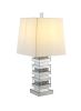 ACME Noralie Table Lamp, Mirrored & Faux Diamonds 40242