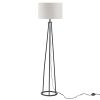 Clyde Metal Tripod Floor Lamp 60"H