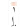 Clyde Metal Tripod Floor Lamp 60"H