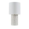 Embossed Floral Resin Table Lamp