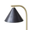 2-Light Metal Table Lamp with Chimney Shades