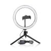 26CM 10 inch  4in1 Dimmable USB LED Ring Light Mirror Tripod Stand Phone Holder Fr Live Makeup