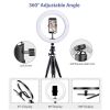 26CM 10 inch  4in1 Dimmable USB LED Ring Light Mirror Tripod Stand Phone Holder Fr Live Makeup