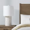 Embossed Floral Resin Table Lamp