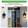 Large Outdoor Wall Sconce Lights with Clear Glass