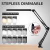 LED Desk Lamp Adjustable Swing Arm Lamp with Clamp Eye-Caring Reading Desk Light