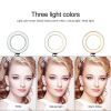 26CM 10 inch  4in1 Dimmable USB LED Ring Light Mirror Tripod Stand Phone Holder Fr Live Makeup