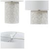 Embossed Floral Resin Table Lamp