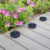 Solar Power Ground Lights Floor Decking Wall Fence Step Path Garden Lamp