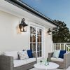 Large Outdoor Wall Sconce Lights with Clear Glass