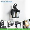 Large Outdoor Wall Sconce Lights with Clear Glass