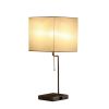 21.5-Inch Aston Square Table Lamp w/ Charging Station