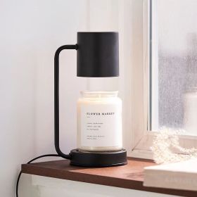 Bedroom Aromatherapy Lamp, Smokeless Candle Table Lamp (Option: Knob Dimming EU-Classic Black Metal Base)