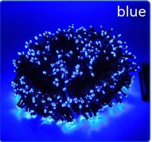 Solar-powered String Lights 8 Function LED Outdoor Waterproof (Option: Blue-Common Style 22 M 200 Lights)