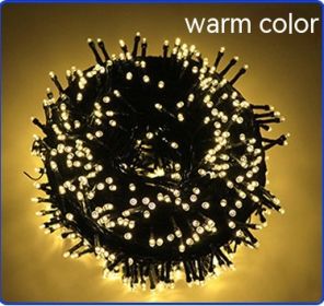 Solar-powered String Lights 8 Function LED Outdoor Waterproof (Option: Warm-Common Style 22 M 200 Lights)