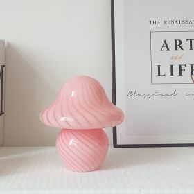 Home American Mushroom Decorative Lamp (Option: Twill pink-AU)