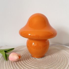 Home American Mushroom Decorative Lamp (Option: Orange gloss-UK)