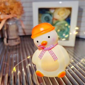 Cartoon Luminous Night Market Stall Led Small Night Lamp Christmas Gift (Option: Head Tilt Duck Pink)