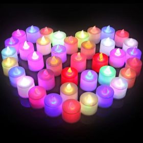 LED Electronic Candle Lamp Props Decorative Atmosphere Surround Lights Home Decor (Option: color)