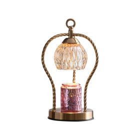 Timed Dimming New Melting Wax Home Decorative Table Lamp (Option: UK Timing Dimming-Bronze)