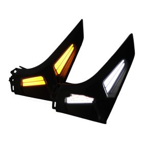 NMAX155 Modified Turn Signal Steering Light (Option: White yellow-Double steering)