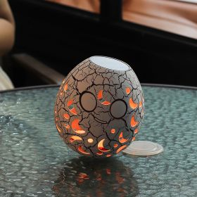 Cracked Led Goose Egg Lamp Charging Rgb Tumbler (Option: USB Charging Three Colors-Moon color)