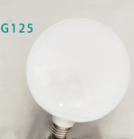 Milky White LED Glass Bulb Warm White Light Source (Option: G125-12W-Warm light)