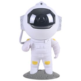 Galaxy Star Projector Starry Sky Night Light Astronaut Lamp Home Room Decor Decoration Bedroom Decorative Luminaires Gift (Option: Plug In Type-New Style White)