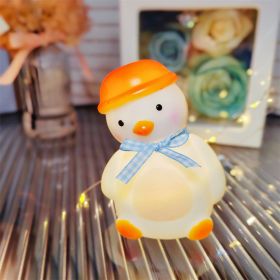 Cartoon Luminous Night Market Stall Led Small Night Lamp Christmas Gift (Option: Head Tilt Duck Blue)