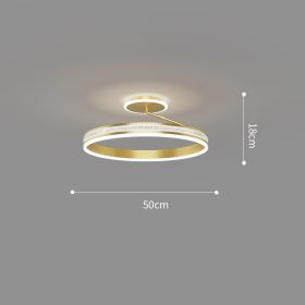 Modern And Minimalist Bedroom Ceiling Lights (Option: Gold-Infinite dimming-50cm)