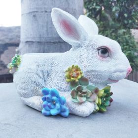 Solar Lamp Outdoor Yard Lamp Creative Resin Garden Decoration Lawn Yard Decoration (Option: Solar Lamp Rabbit)