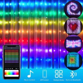 Programmable Magic Curtain Light Controlled By APP (Option: Magic APP400 light-1X1M-US)