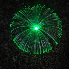 Solar Jellyfish Light Fiber Optic Courtyard Christmas Decoration (Option: Solar jellyfish light-1PCS)