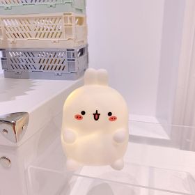 Cartoon Luminous Night Market Stall Led Small Night Lamp Christmas Gift (Option: White Rabbit)