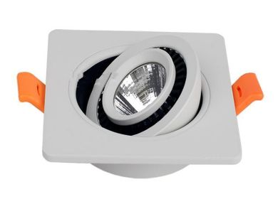 Embedded 360 Degree Dimmable LED Spotlights (Option: 15W Single head-Pure white)