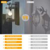 Inowel Wall Lights Outdoor Lantern with Dusk to Dawn Sensor E26 Bulb (Not Include) Max 28W 32331