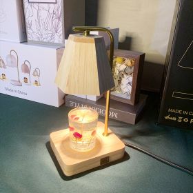 Aromatherapy Wax Melting Lamp Made Entirely Of Wood With USB (Option: Timing Dimming British 220V-Pole USB Interface)